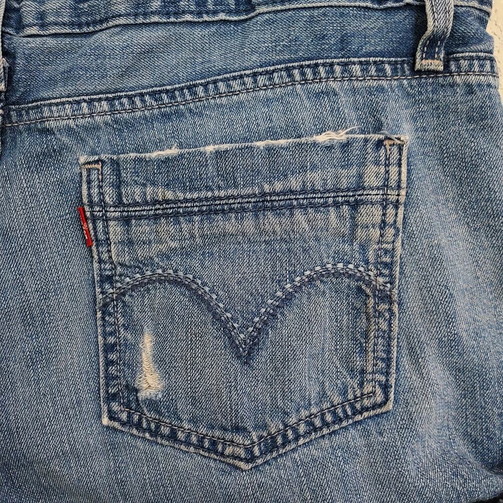 Levi's Super Distressed Cut Off Shorts Size 13 - Picture 6 of 9